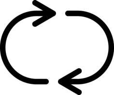 Refresh Arrows Line Art Illustration Svg, Free Vectors File